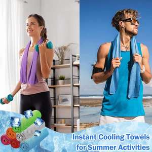 30*100cm Cooling Microfiber Chill Sweat Towels Sports Entertainment Workout Neck <b>Wraps</b> for Gym Yoga Golf Running Ice Cooling - Product Image 5