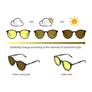 Gafas de sol polarizadas UV400 de gama alta con visión nocturna, gafas de rendimiento, lentes fotocromáticas, montura roja TR90, gafas de sol con Clip - Product Image 2