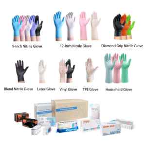 قفازات عمل صناعية مطاطية سوداء 8 مل بمسكة ماسية قوية، قابلة للاستخدام مرة واحدة، خالية من البودرة من النتريل - Product Image 5