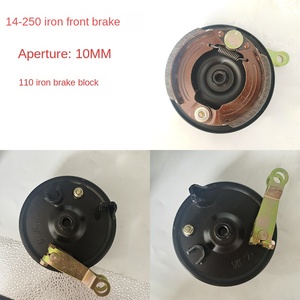 Ensembles de freins à tambour pour motos électriques de marque Yanjun, avant et arrière, 10 et 16 trous, pièces en fer, aluminium et plastique, vente en gros - Product Image 2