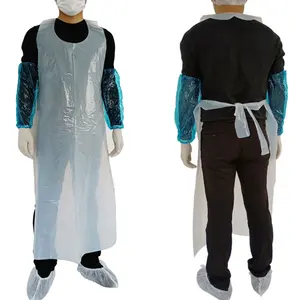 Oil proof Anti-Fouling Plastic Thickened Apron Disposable Bibs