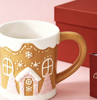 Mug à café en céramique de Noël, design maison de biscuits, cadeau amusant et mignon, boîte incluse, 30 oz, maman, enfants, papa