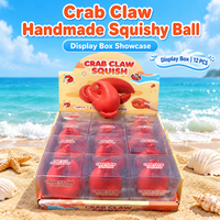 Jouet à presser Griffe de crabe, simulation de fruits de mer, ASMR, anti-stress, souple, pour la vente en gros
