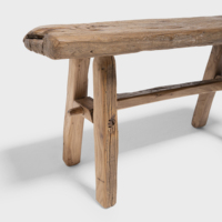 Meja Kopi Kayu Elmwood Utara Desain Wabi Sabi Modern Farmhouse dengan Sambungan Klasik dan Serat Kayu Alami untuk Perabot Ruang Tamu