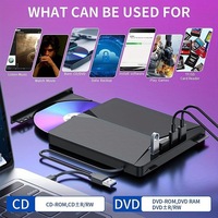 Unità Ottica Esterna Multifunzione 7-in-1 USB per Registrazione DVD e Lettura CD, con Connettore Type-C