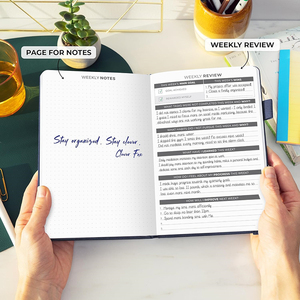 Carnet de planification personnelle – Design sans date – Marque-pages en ruban – Objectifs et planification des affaires personnelles et professionnelles - Product Image 5