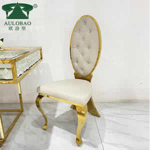 Hotel Luxury Gold Stainless Steel Frame Wholesale Wedding <b>Chairs</b> - Product Image 2