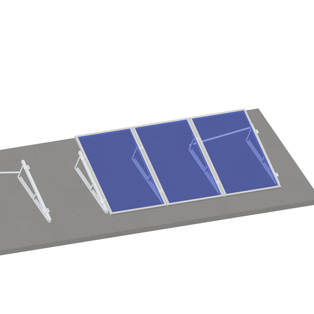 Flat Roof Solar Racking Aluminum Adjustable PV Panel Solar Mounting System with Tilt Degree