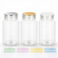 Bouteilles en plastique de 175 ml de qualité supérieure, anti-oxydation, avec étiquette personnalisée, pour le stockage de capsules et de pilules en clinique