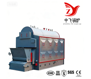 Chaudière à vapeur biomasse Zhongfei DZL3-1.0/1.25-T(SCI) 3 tonnes 1,25 Mpa DZL avec grille à chaînes : dispositifs de sécurité complets - Product Image 1