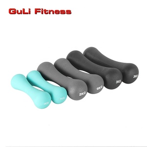 Guli Fitness Vinyl Dumbbells Multi Color Neoprene Bone Shape Dumbbell Cast Iron <strong>Hand</strong> <strong>Weights</strong> Ladies Exercise - Product Image 4