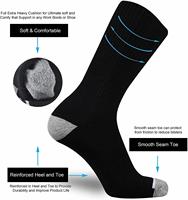 Faites votre propre logo Design personnalisé Chaussettes de travail à compression rembourrées Femmes pour bottes à bout en acier Travail Suce Cadeaux