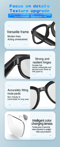 Gafas Inteligentes con IA 2026, Cámara <span class=keywords><strong>de</strong></span> 13MP, Grabación <span class=keywords><strong>de</strong></span> Video 4K, Lentes Electrocrómicas, Traducción en Tiempo Real, para Hombre y Mujer - Product Image 6
