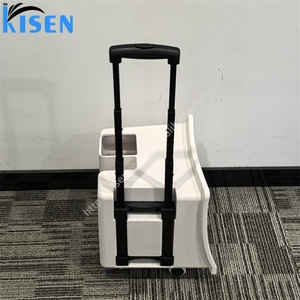 KISEN Dernier modèle mobile standard de bac à shampoing portable avec système de circulation d'eau et vapeur, mobilier de salon, cuve à shampoing avec réservoir à tige télescopique - Product Image 5