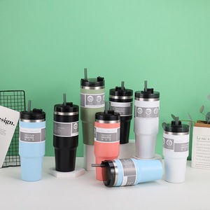 Livraison gratuite 304 acier inoxydable grande capacité conservation de la chaleur et du froid, tasse de voiture simple à la mode 20oz30, <span class=keywords><strong>Stra</strong></span> - Product Image 3