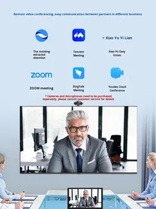 Boe 98Inch Hội Nghị Tất Cả Trong Một Thiết Bị Thông Minh 4K Màn Hình Không Dây Chiếu Thương Mại Di Động Hiển Thị Video Văn Phòng Giảng Dạy - Product Image 5