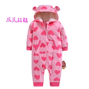 Combinaison-<span class=keywords><strong>pyjama</strong></span> chaude à capuche pour nouveau-né garçon et fille, prix d'usine - Product Image 3