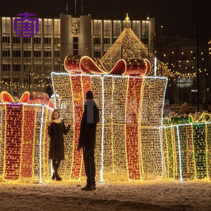 Guirnalda de luces LED con caja de regalo, decoración navideña para eventos al aire libre, decoración de centros comerciales - Product Image 4