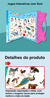 Jouets éducatifs pour l'apprentissage de l'anglais et du portugais, machine de lecture sonore, livre interactif pour enfants en bas âge