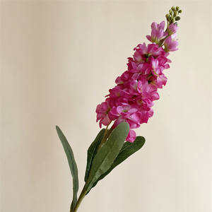 IFG Amazo Vente Chaude Real Touch Soie <span class=keywords><strong>Fushia</strong></span> et Delphinium Coloré Fleurs Artificielles pour Arrangement De Mariage - Product Image 6