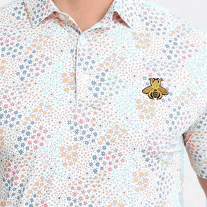 Polos de golf de LICRA de poliéster de alta calidad personalizados OEM rendimiento de secado rápido e impresión digital con Polo de golf bordado - Product Image 4