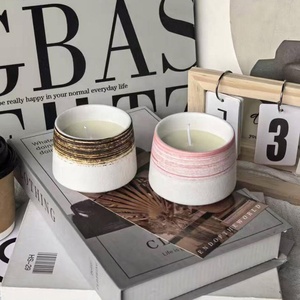 Jarrón de Cerámica Hecho a Mano, Estilo Nórdico, Texturizado, para Velas Aromáticas de Cera de Soja, Decoración del Hogar, Regalo de Boda - Product Image 2