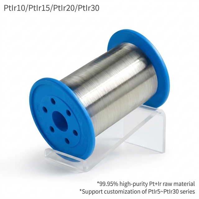 Platinum Iridium PtIr Alloy Wire PtIr10 PtIr20 PtIr30 Round Wire for Medical