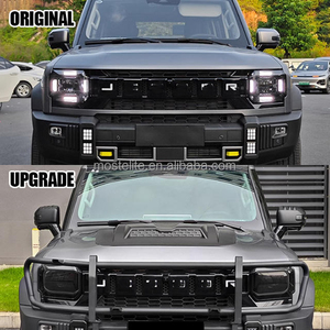 غطاء محرك السيارة عالي الجودة من البلاستيك ABS باللون الأسود المطفي طراز Cyber Knight لسيارة Jetour T2 Traveler - Product Image 3