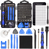 Kit de tournevis de précision 124-en-1 en acier S2 de qualité supérieure, outil de réparation d'ordinateur multifonctionnel professionnel, poignée en plastique OEM