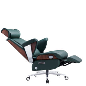 Vente en gros de chaises de bureau ergonomiques JORI en cuir véritable traditionnel, fonction massage, taille personnalisable, cadre en aluminium - Product Image 5