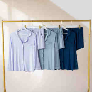 Fung 8005 Modal Pyjamas Damen Unterwäsche Pyjama für Damen Custom Shorts Pjs Satin Pyjamas 2 Pcs <span class=keywords><strong>Set</strong></span> - Product Image 5