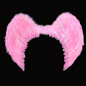 <span class=keywords><strong>Ali</strong></span> di piume d'<span class=keywords><strong>angelo</strong></span> Halo rosso nero bianco personalizzato Fancy Dress Party Wings Set per bambini adulti - Product Image 5