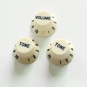 Donlis 1set Vintage White Guitar Knobs for ST guitar volume/Tone Control professional guitar accessory factory