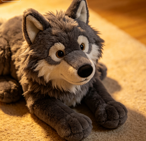 Peluche Personalizado del Lobo Malvado, Muñeco de Peluche para Niños, Relleno de Algodón PP, Suave, Regalo para el Día del Niño, Decoración para el Hogar - Product Image 1