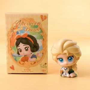 Boîtes mystère de figurines d'action en PVC de princesses de dessins animés mignonnes, Blanche-Neige, <span class=keywords><strong>Ariel</strong></span>, Elsa, boîtes mystère, ornements de voiture pour enfants - Product Image 6