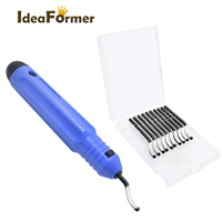 Kit d'outils de découpe pour modèles imprimés en 3D avec grattoir et 10 couteaux de précision, lame entièrement convertible
