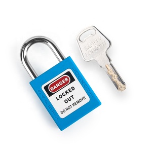 BOZZYS Candados de seguridad de equipos industriales personalizados con llave de viga de acero con bloqueo de seguridad de plástico - Product Image 1