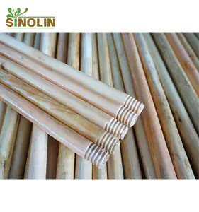 machine making varnished wooden broom stick colorful and painted pole for telescopic cleaning window slipper pva mop spin bucket