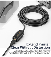 Cable de Extensión USB 3.0 Activo CableCreation de 5M (16.4 Pies) con Amplificador de Señal para Meta Quest 3, 3S, 2 Pro, Link VR, PC Gaming, Cable Repetidor