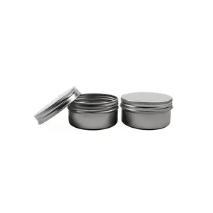 Conteneurs en étain en aluminium de haute qualité 50g 80g 100g 150g pots d'épices vides boîtes à thé en vrac