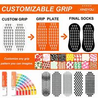 Chaussettes en coton personnalisées avec logo, chaussettes de sport décontractées, impression et broderie pour hommes et femmes, chaussettes antidérapantes pour le Pilates