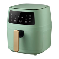 Friteuse à air numérique 8L OEM personnalisée avec panier unique en plastique, classe A, économe en énergie