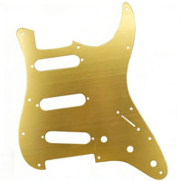 Protector de guitarra eléctrica ST, panel de una sola capa de aluminio completo, cubierta frontal protectora de metal antiarañazos, pieza de repuesto