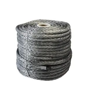 JINLI Grey 12 strand braided Tugboat Uhmwpe Fiber Marine Rope