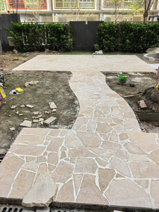 Mosaïque de pierre calcaire beige, octogone, losange, points, carreaux de sol classiques, carrelage de sol pour salle de bain, cuisine, pavés en pierre calcaire, pavés marocains faits à la main - Product Image 4