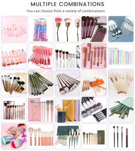 YRX coulant sable paillettes maquillage pinceau ensemble coulant sable liquide huile remplissage poignée Transparent cristal paillettes diamant maquillage brosse - Product Image 6