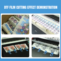 Cortadora de Plotter de Cama Plana con Alimentación Automática de Fábrica China, Máquina de Corte de Película DTF de Alta Productividad con Motor para Película PET
