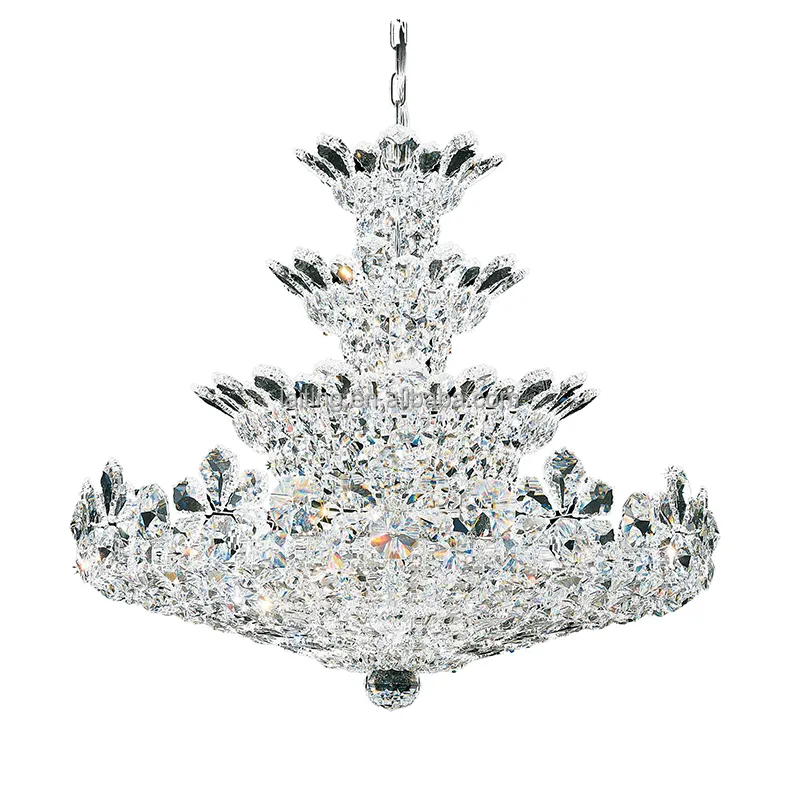 Luxury Small Crystal Empire Living room Chandelier Light Silver Pendant Lamp 71160