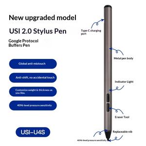 Nuevo Lápiz Óptico HK-HHT para <span class=keywords><strong>Chromebook</strong></span> y Tablet, Protocolo USI, Lápiz Táctil Fire Max11, Anti-Toque Accidental - Product Image 6