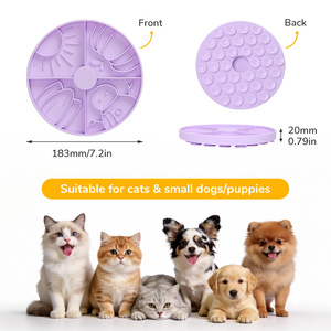 Tapis de léchage pliable en silicone de qualité alimentaire, bol de voyage antidérapant avec design en spirale pour chiens et chats, facile à nettoyer - Product Image 6